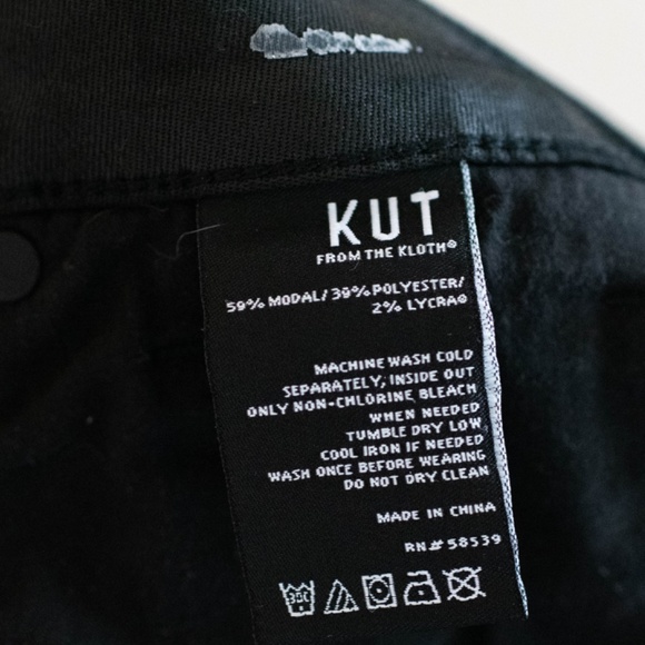 Kut From the Kloth Donna Coated High Waist Ankle Skinny Jeans - Picture 4 of 4